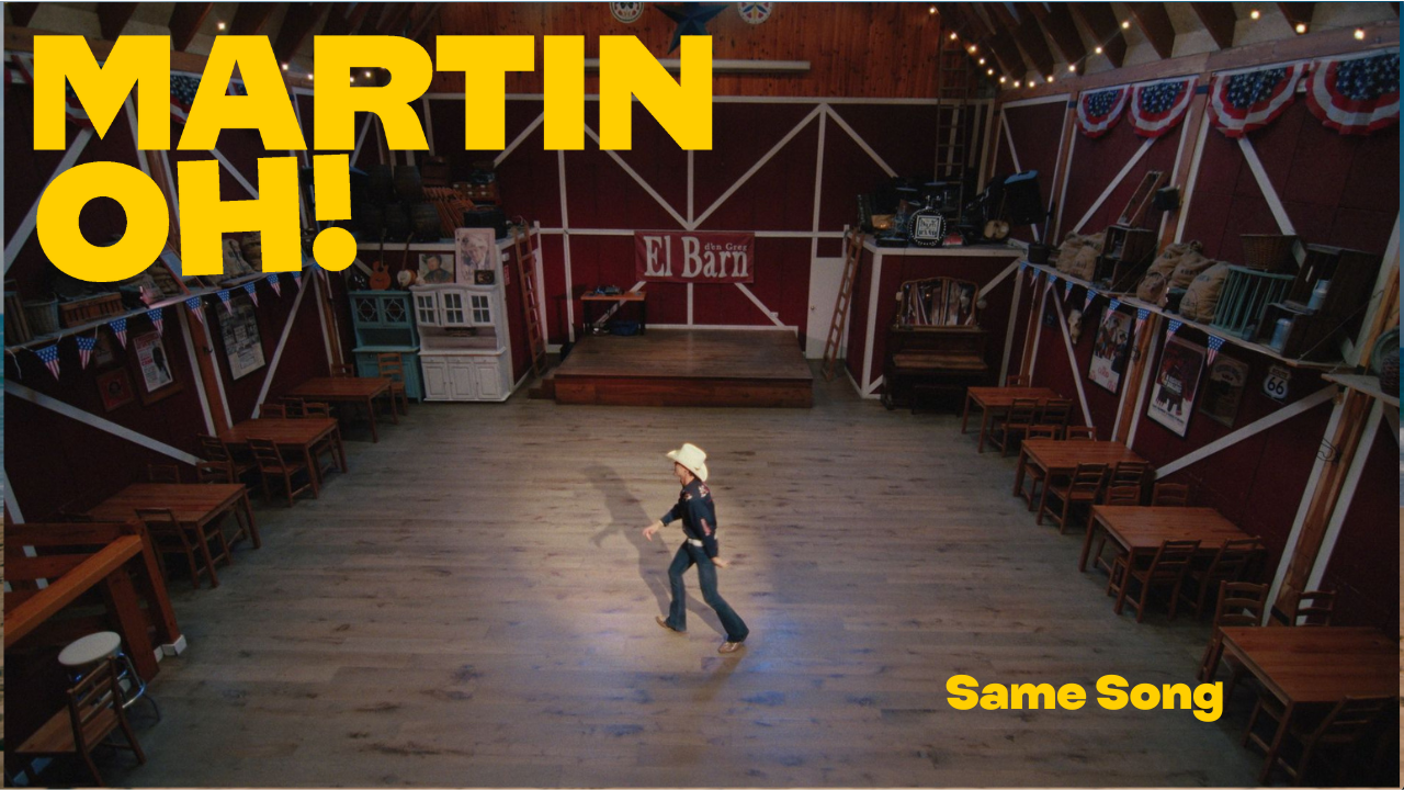 Load video: Exclusive video from Martin Oh &quot;Same Song&quot; with Pol F.Ryan, line dance champion at El Barn d&#39;En Greg – Indie-dance sound with Phoenix &amp; Parcels influences